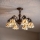 Brilagi - Tiffany vitrážový prisadený luster FOLIA 6xE27/60W/230V pr. 60 cm