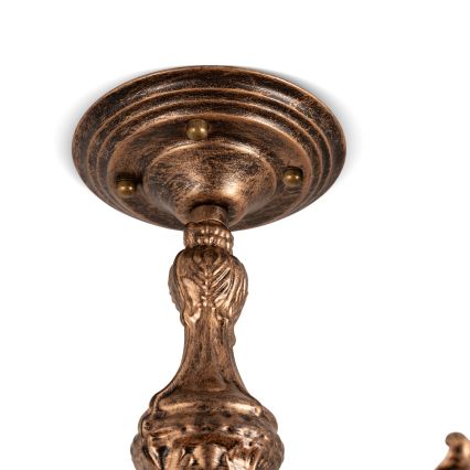 Brilagi - Tiffany vitražový prisadený luster SIENNA 6xE27/60W/230V pr. 60 cm