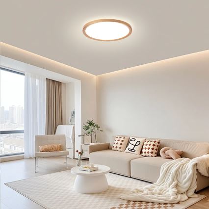 Brilagi - LED kúpeľňové stropné svietidlo ULTRA SLIM LED/24W/230V pr. 42 cm ružovo-zlatá IP54