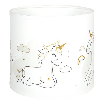 Brilagi - Univerzálne tienidlo BOBO E27 pr. 15 cm biela/jednorožce