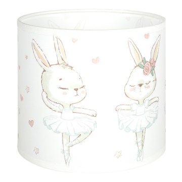 Brilagi - Univerzálne tienidlo BOBO E27 pr. 15 cm, biela/s motívom zajačikov