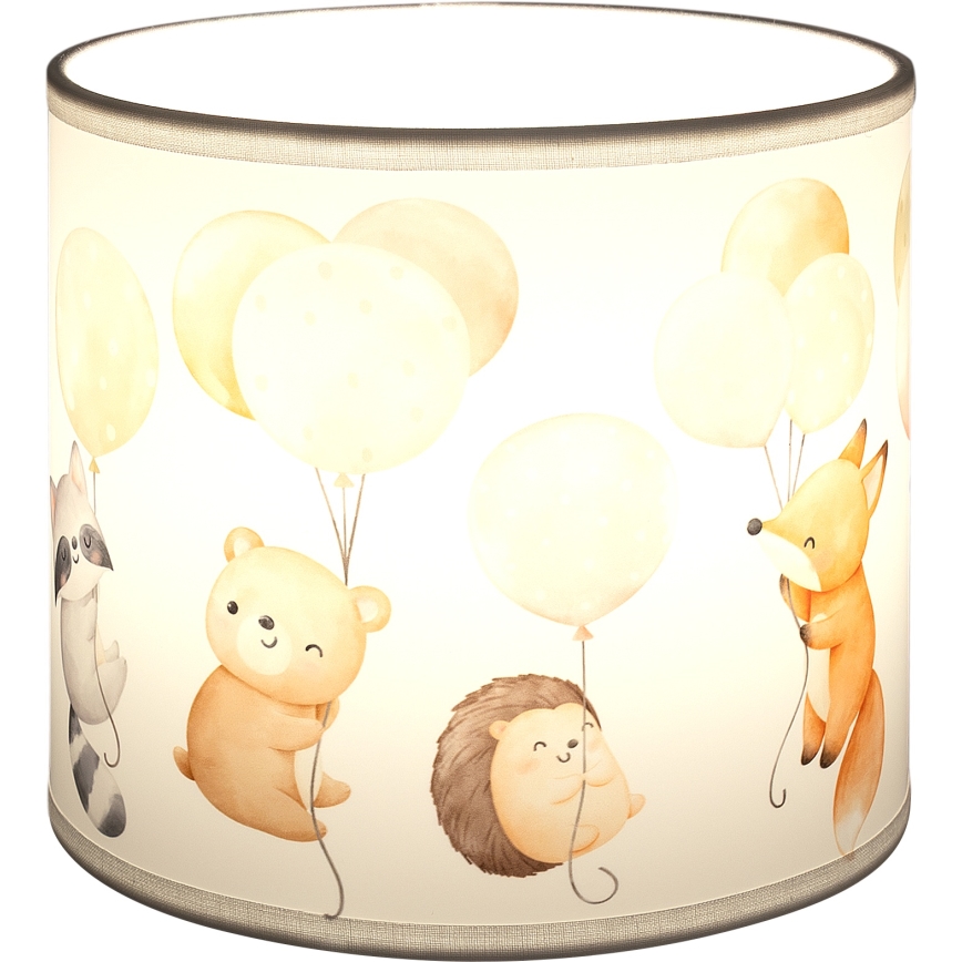 Brilagi - Univerzálne tienidlo BOBO E27 pr. 15 cm biela/zvieratká