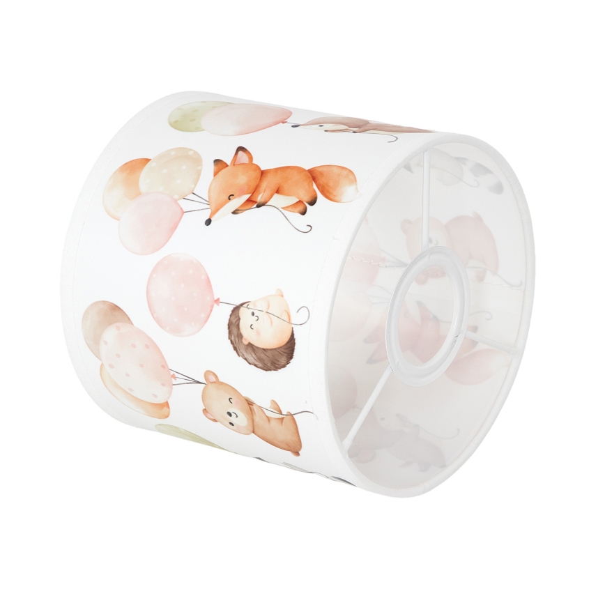 BRILAGI - Univerzálne tienidlo BOBO E27 pr. 15 cm biela/zvieratká