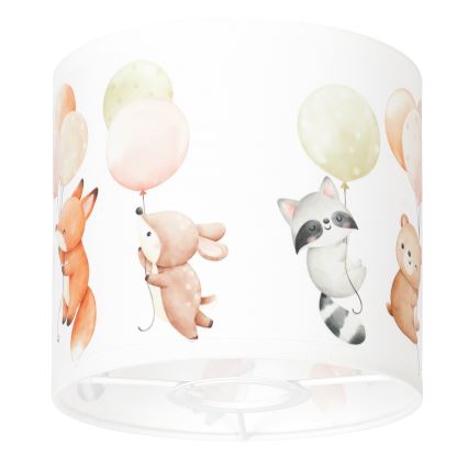BRILAGI - Univerzálne tienidlo BOBO E27 pr. 15 cm biela/zvieratká