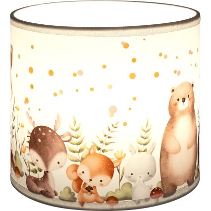 Brilagi - Univerzálne tienidlo BOBO E27 pr. 15 cm biela/zvieratká