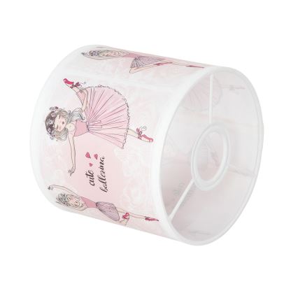 BRILAGI - Univerzálne tienidlo BOBO E27 priemer 15 cm biela/ružová/baletky