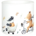Brilagi - Univerzálne tienidlo BOBO E27, priemer 15 cm, biela/so zvieratkami