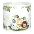 Brilagi - Univerzálne tienidlo BOBO E27, priemer 15 cm, biela/zelená/džungľa