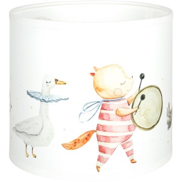 Brilagi - Univerzálne tienidlo BOBO E27, priemer 15 cm, biela/zvieratká