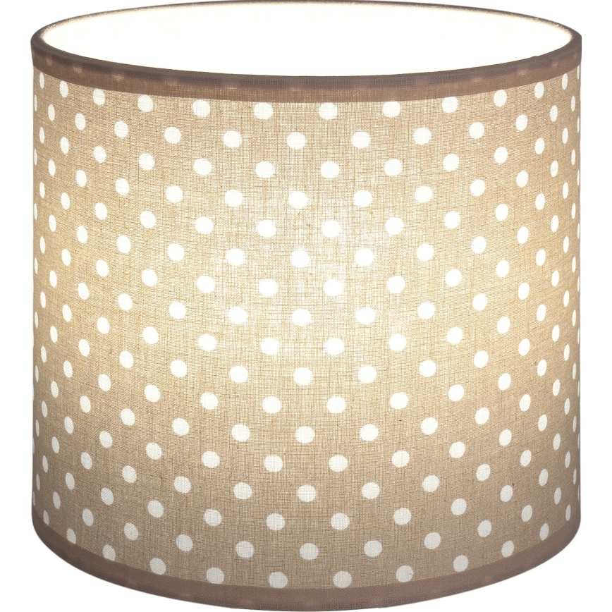 Brilagi - Univerzálne tienidlo BOBO E27 Ø 15 cm béžové/bodky