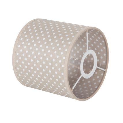BRILAGI - Univerzálne tienidlo BOBO E27 Ø 15 cm béžové/bodky