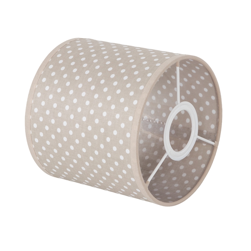 BRILAGI - Univerzálne tienidlo BOBO E27 Ø 15 cm béžové/bodky