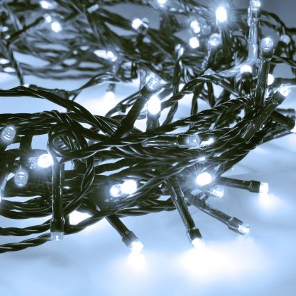 Brilagi - vonkajší LED svetelný reťaz 100xLED/8 funkcií 13 m IP44 studená biela