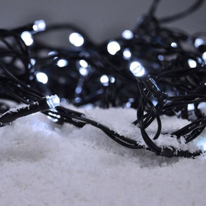 Brilagi - vonkajší LED svetelný reťaz 100xLED/8 funkcií 13 m IP44 studená biela