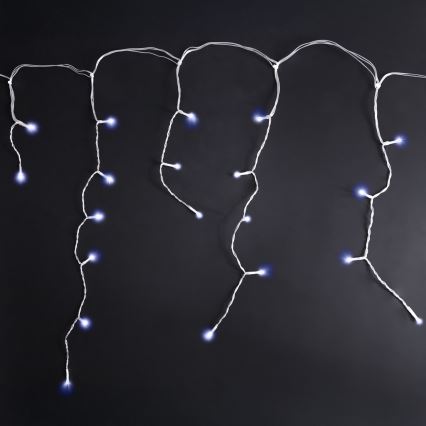 Brilagi - vonkajšia LED svetelná reťaz 200×LED, 8 funkcií, 13 m, IP44, studená biela, cencúle