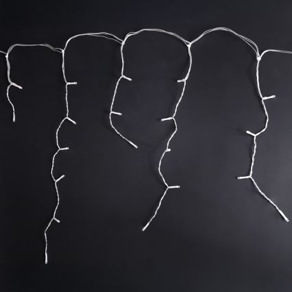 Brilagi - vonkajšia LED svetelná reťaz 200×LED, 8 funkcií, 13 m, IP44, studená biela, cencúle