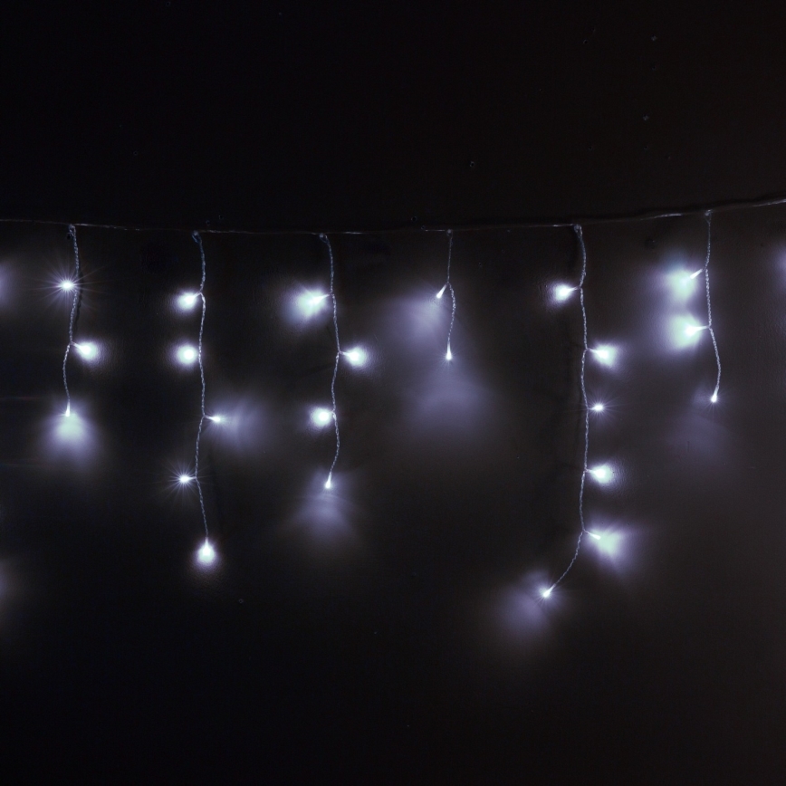 Brilagi - vonkajšia LED svetelná reťaz 200×LED, 8 funkcií, 13 m, IP44, studená biela, cencúle