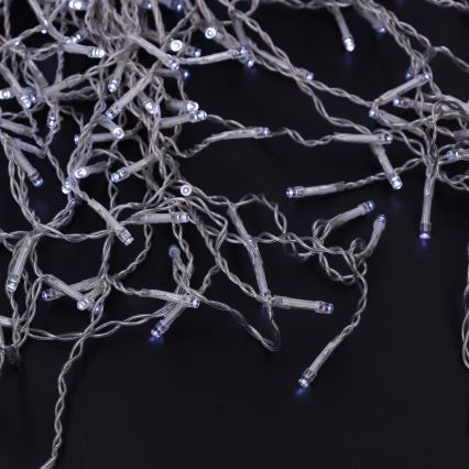 Brilagi - vonkajšia LED svetelná reťaz 200×LED, 8 funkcií, 13 m, IP44, studená biela, cencúle