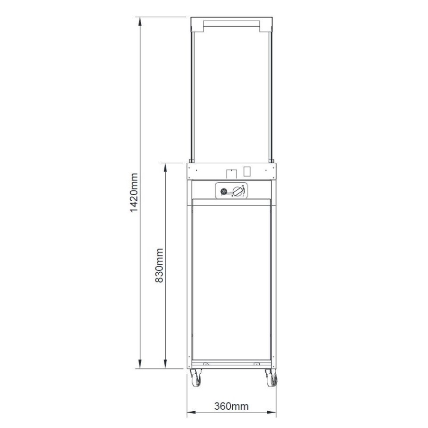 Brilagi - Vonkajší plynový krb FLARO GAS 142x36 cm 8kW 1xAAA antracit + ochranný kryt