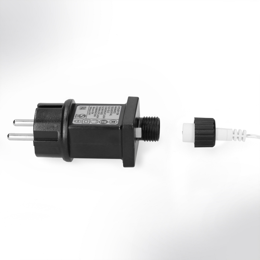 Brilagi - Vonkajší svetelný reťazec 400× LED, 8 režimov, 23 m, IP44, studená biela