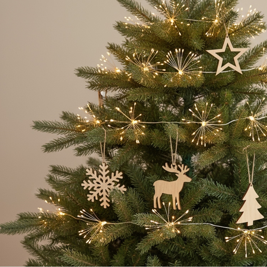 Brilagi - vonkajší vianočný LED reťaz 150xLED 5m IP44 teplá biela, efekt ohňostroja