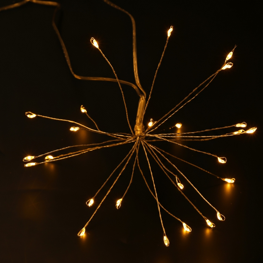 Brilagi - vonkajší vianočný LED reťaz 150xLED 5m IP44 teplá biela, efekt ohňostroja