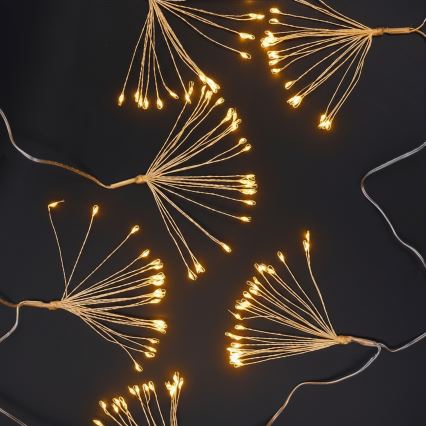 Brilagi - Vonkajší vianočný LED reťaz 150xLED 5m IP44 teplá biela ohňostroj