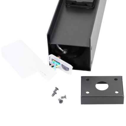 Brilagi - Vonkajšia lampa s 2 zásuvkami SCHUKO 1xG9/11W/230V IP44 čierna