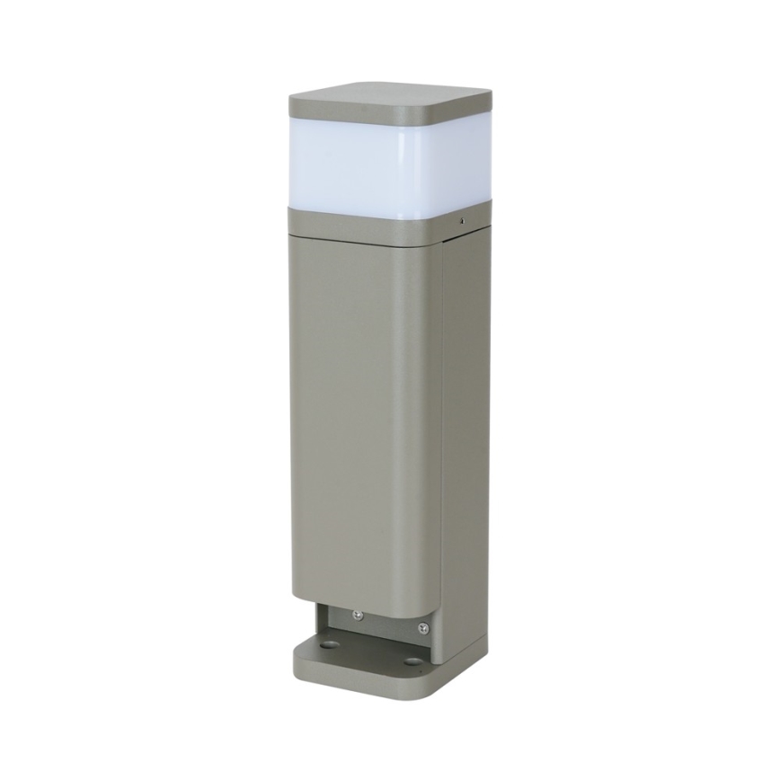 BRILAGI - Vonkajšia lampa s 2 zásuvkami SCHUKO PILLAR 1xG9/11W/230V IP44 sivá