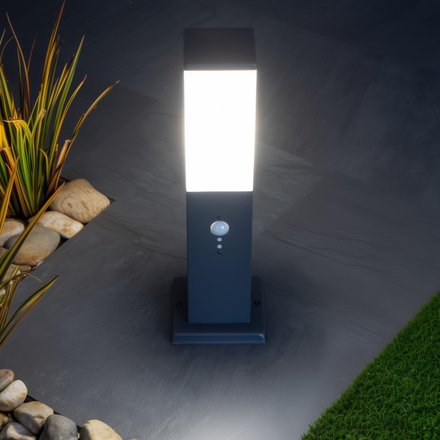 Brilagi - Vonkajšia lampa s čidlom NOVA 1xE27/15W/230V 40 cm IP44 antracit