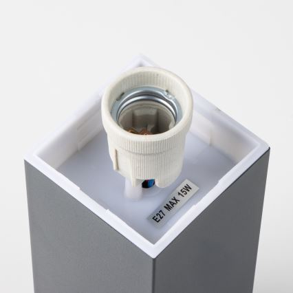 Brilagi - Vonkajšia lampa s čidlom NOVA 1xE27/15W/230V 40 cm IP44 antracit