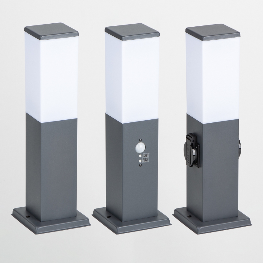 Brilagi - Vonkajšia lampa s čidlom NOVA 1xE27/15W/230V 40 cm IP44 antracit