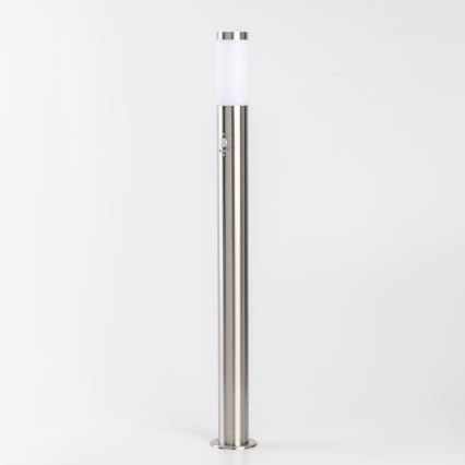 BRILAGI - Vonkajšia lampa so snímačom pohybu ELIA 1xE27/20W/230V IP44 100 cm matný chróm