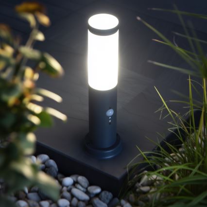 Brilagi - Vonkajšia lampa so senzorom NOVA 1xE27/15W/230V 40 cm IP44 antracitová