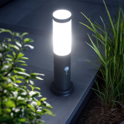 Brilagi - Vonkajšia lampa so senzorom NOVA 1xE27/15W/230V 40 cm IP44 čierna