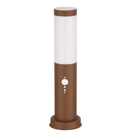 Brilagi - Vonkajšia lampa so senzorom NOVA 1xE27/15W/230V 40 cm IP44 hnedá