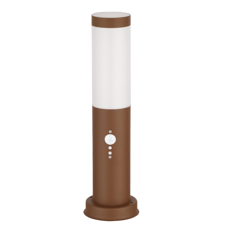 Brilagi - Vonkajšia lampa so senzorom NOVA 1xE27/15W/230V 40 cm IP44 hnedá