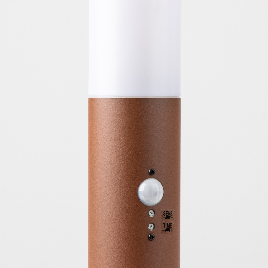 Brilagi - Vonkajšia lampa so senzorom NOVA 1xE27/15W/230V 40 cm IP44 hnedá