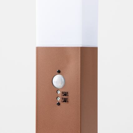 Brilagi - Vonkajšia lampa so senzorom NOVA 1xE27/15W/230V 40 cm IP44 hnedá
