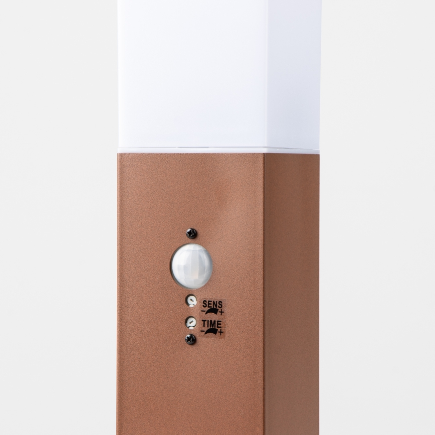 Brilagi - Vonkajšia lampa so senzorom NOVA 1xE27/15W/230V 40 cm IP44 hnedá