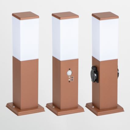 Brilagi - Vonkajšia lampa so senzorom NOVA 1xE27/15W/230V 40 cm IP44 hnedá