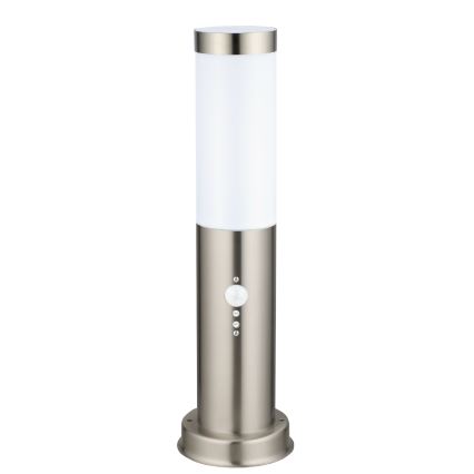 Brilagi - Vonkajšia lampa so senzorom NOVA 1xE27/15W/230V 40 cm IP44 matný chróm
