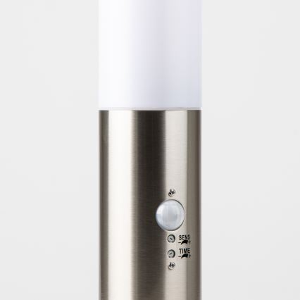 Brilagi - Vonkajšia lampa so senzorom NOVA 1xE27/15W/230V 40 cm IP44 matný chróm