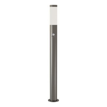 Brilagi - Vonkajšia lampa so snímačom pohybu ELIA 1xE27/20W/230V IP44 100 cm matný chróm