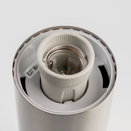 BRILAGI - Vonkajšia lampa so zásuvkou ELIA 1xE27/20W/230V IP44 50 cm matný chróm