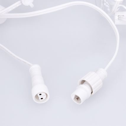 Brilagi - LED vonkajšia dekoračná reťaz GIRLANDA 25xE12/0,8W/230V 20m biela IP44 teplá biela