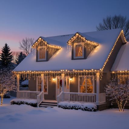 Brilagi - vonkajšia LED reťaz 400xLED/8 funkcií 23m IP44 teplá biela