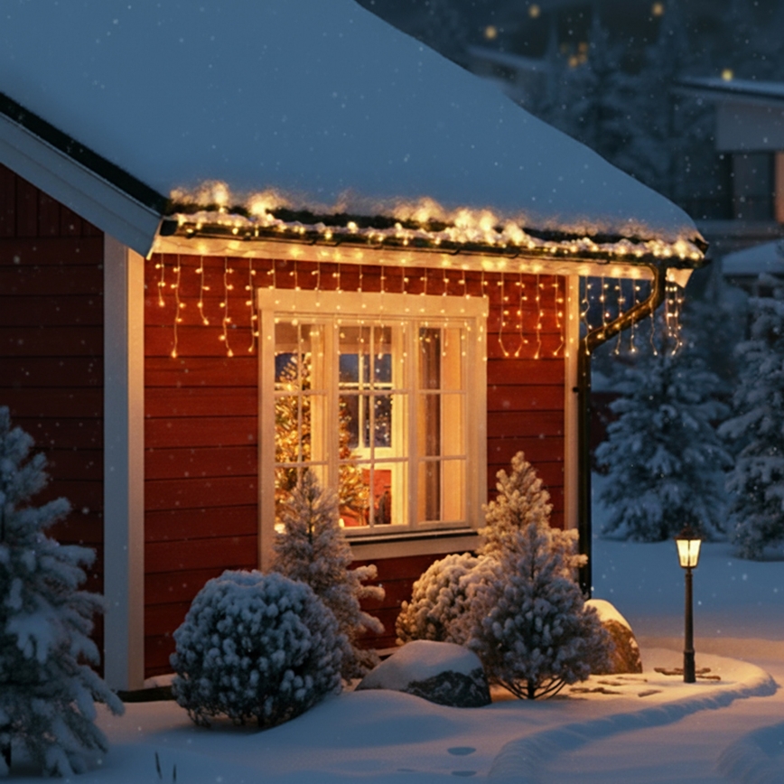 Brilagi - vonkajšia LED reťaz 400xLED/8 funkcií 23m IP44 teplá biela