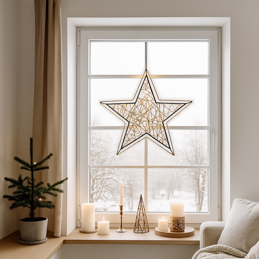 Brilagi - Vonkajšia vianočná LED dekorácia, hviezda, 2,6 W, 230 V, IP44