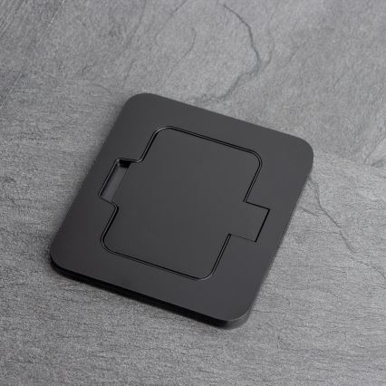 Brilagi - Vonkajšia zapustená obdĺžniková podlahová zásuvka IP55 čierna